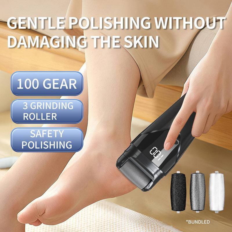 Product Introduction of Rechargeable Electric Foot File, Portable Pedicure Tool Kit, Professional Care of Dry, Cracked Skin, Perfect Gift for Foot Repair 2