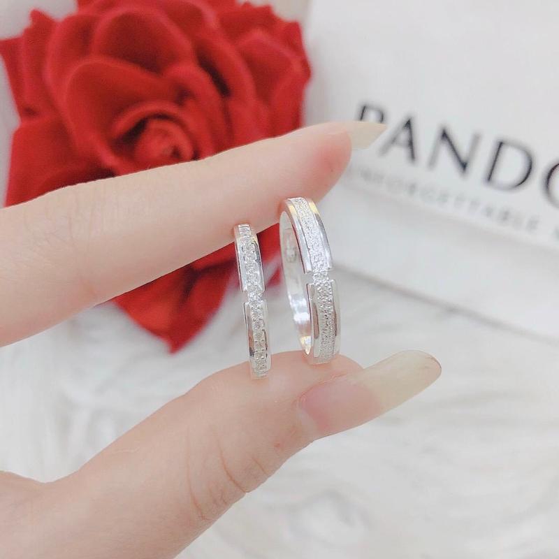 Nhẫn đôi bạc ta bề mặt sần siêu hot _ bạc đẹp hải hạnh hhj nhẫn bạc cặp đôi nhancap