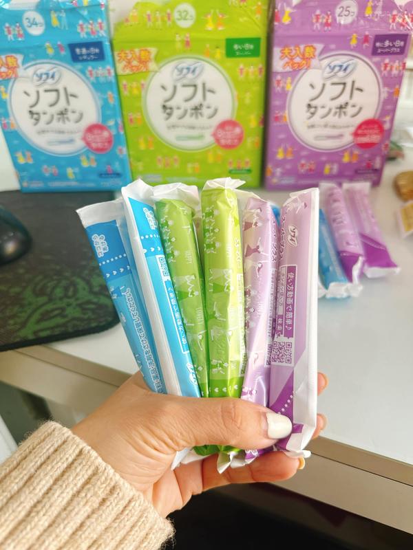 (Set 6 Cái) Băng Vệ Sinh Tampon Unicharm Soft Nhật Bản, Kháng Khuẩn, Thấm Hút Tốt