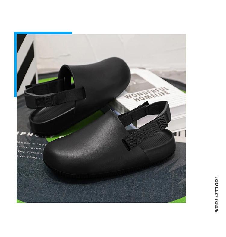 Product Introduction of Summer Men Platform Slippers Casual Outdoor Sandals EVA Slides Flip-Flops Beach Sandals Garden Shoes Comfortable Slippers Male 31
