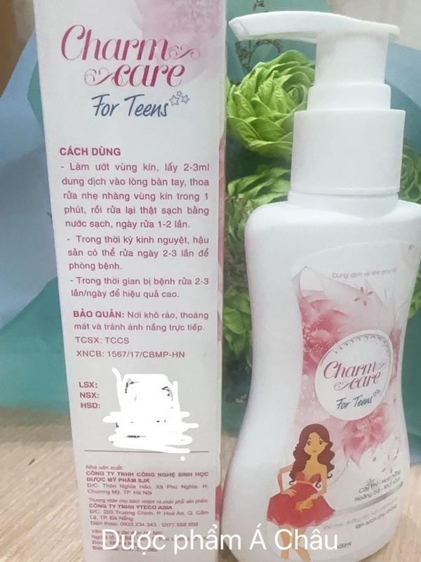 DUNG DỊCH VỆ SINH PHỤ NỮ  DÀNH CHO TRẺ EM VÀ TUỔI DẬY THÌ - CHARM CARE - KHỬ MÙI, DƯỠNG DA, HẠN CHẾ KHÔ RÁT, LÀM SẠCH NHẸ NHÀNG 7
