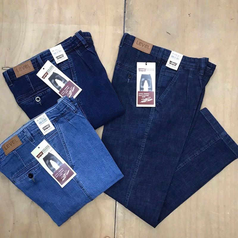 Quần Bò Túi Chéo Nam Trung Niên 1 Ly 2 Ly Chất Co Giãn Dày Đẹp