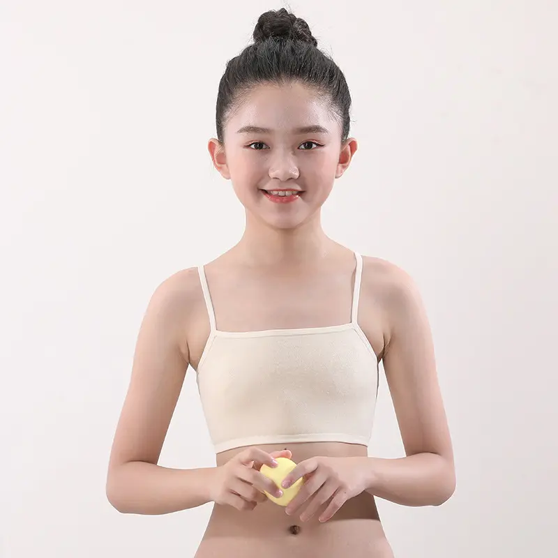 Áo Vest Cho Bé Gái 7-13 Tuổi, Áo Ngực Cho Thanh Thiếu Niên, Áo Bralette Cho Trẻ Em, Đồ Lót Chống Va Đập Thoáng Khí, Địu Mỏng Cho Học Sinh Và Bé Gái 6