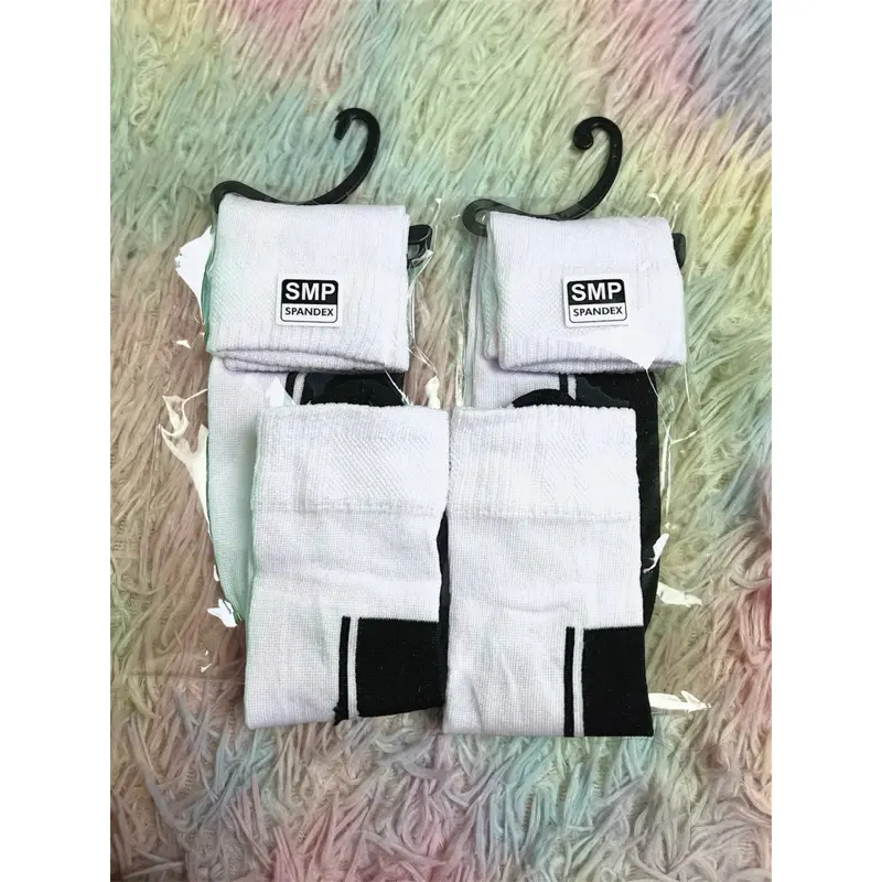 kaos kaki sekolah SD SMP SMA anak Remaja pendek Computer tebal Hitam Putih Fashion 3