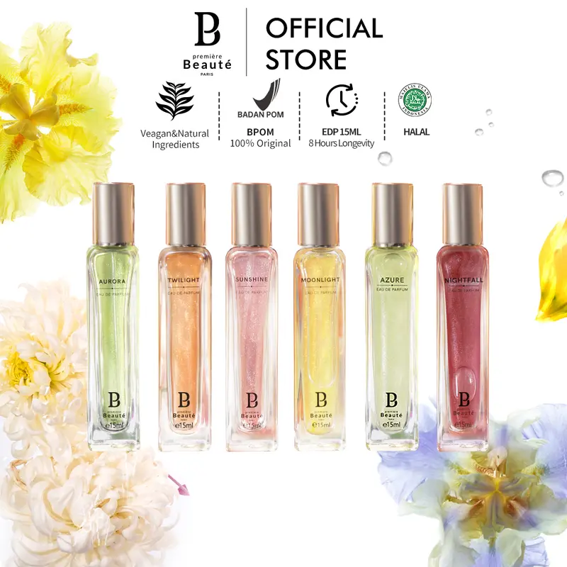 Premiere Beaute Perfume Fashion Neon Series Parfum 15ml Eau De Parfum Tahan Lama 24 hours EDP Men Women Unisex glittery perfume Floral fragrance Fruity 0