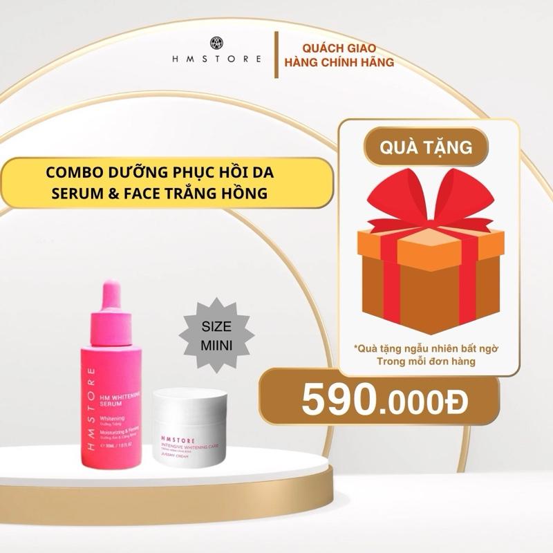  COMBO CẤP ẨM DƯỠNG PHỤC HỒI DA YẾU- SERUM & FACE TRẮNG HỒNG HM STORE   Dành cho da mỏng yếu da nổi mao mạch da nhạy cảm ...   Skincare 