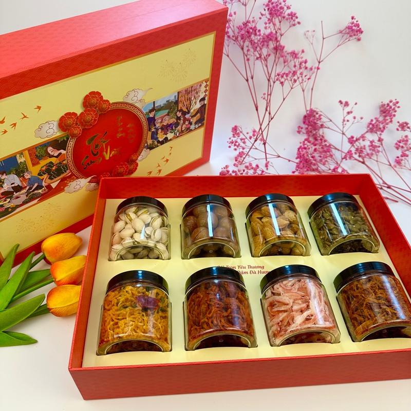 Set quà tết sum vầy 2026 - set hạt dinh dưỡng và khô heo gà bò mực 