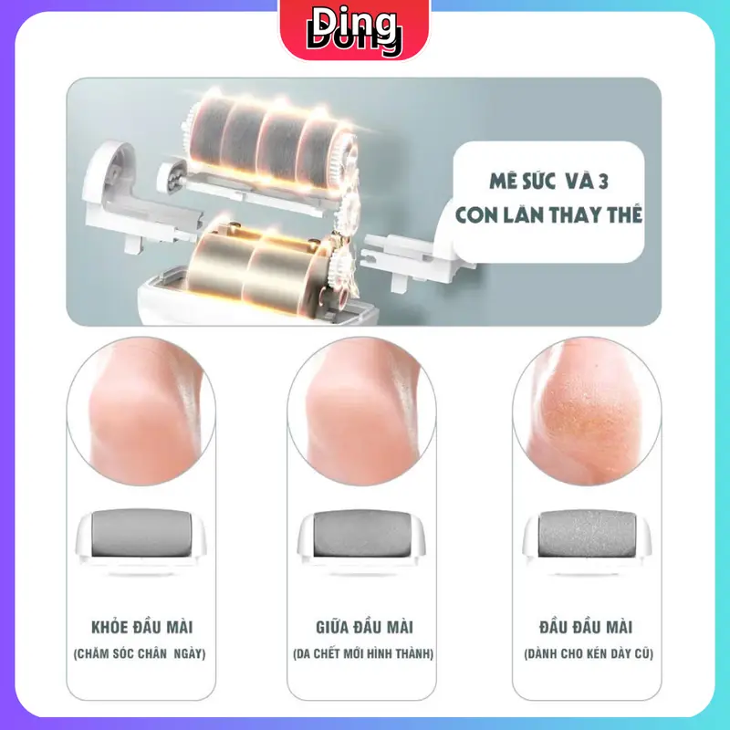 Máy mài chân móng chân điện, Máy mài chân USB có thể giặt được, Dụng cụ chăm sóc Thiết bị làm móng đầu  mài 8