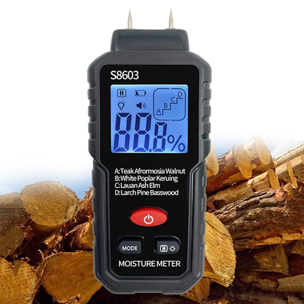 Digital Wood Moisture Meter Wood Moisture Tester Wood Board Moisture ...