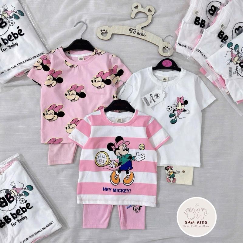 Bộ mickey hồng cho bé gái - Sam kids 1