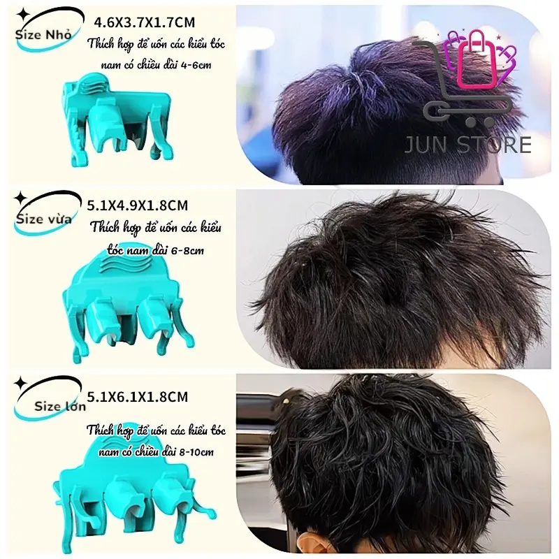 KẸP UỐN SÓNG - UỐN PHỒNG CHÂN TÓC NAM/NỮ - bộ 25 cái 0