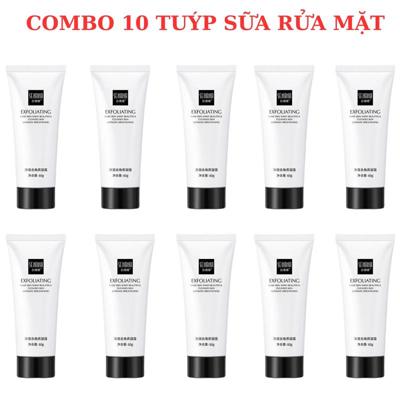 (COMBO 10 TUÝP) Sữa Rửa Mặt Senana Lấy Sạch Bụi Bẩn Giúp Da Trắng Sáng-Dùng Cho Nam Va Nữ-LUTAMALY Skincare Women Dưỡng Ẩm Da Làm Đẹp Da