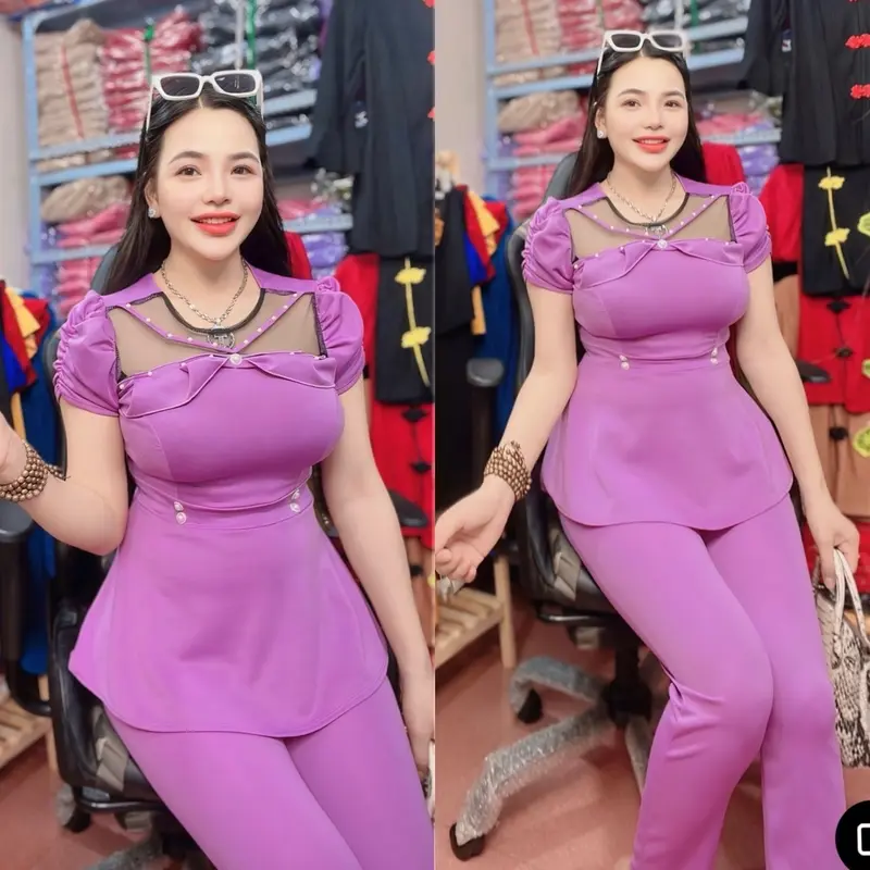 Sét bộ quần dài thun ui A123 Chất liệu : thun Umi có giãn 4 chiều . Size 1 : 40-50kg ( eo dưới 70) Size 2 : 52-55kg ( e dưới 75) Size 3 : 56-63kg ( eo dưới 83) Size 4: 64-69kg ( eo dưới 90) Tùy theo chiều cao từng người Giá 79k 4