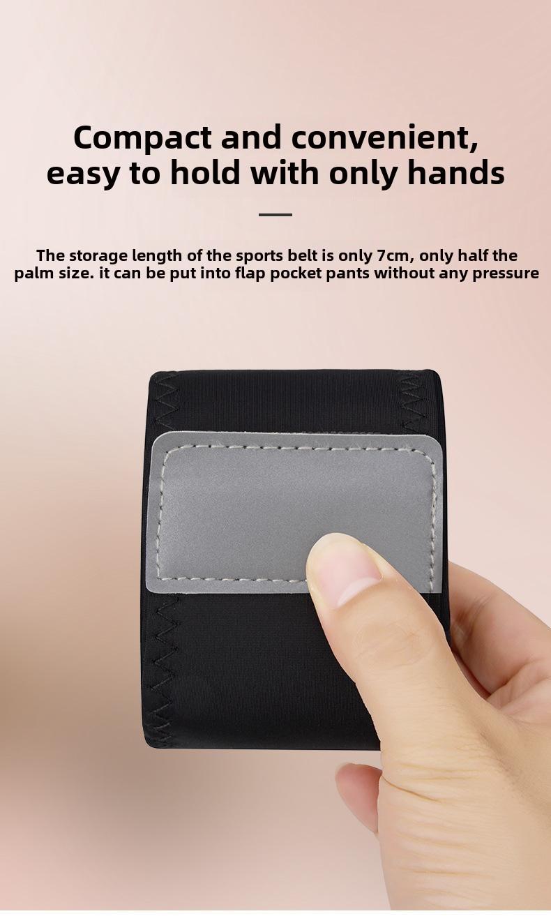 Product Introduction of Z Running waist bag, mobile phone bag, women's outdoor morning running water bottle bag, waist belt, men's waterproof invisible sports fitness close fitting equipment 7