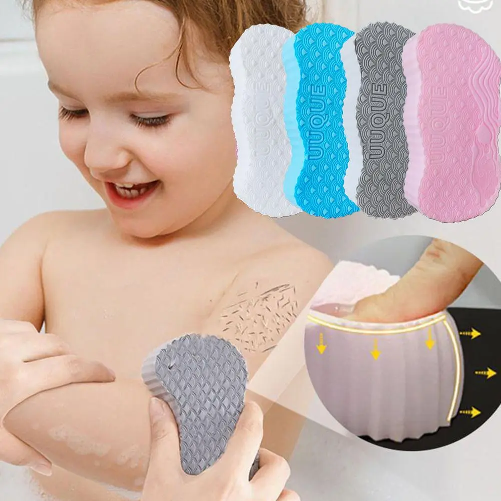 Exfoliate Soft Body Scrub For Children Printed Bath Towel Sponge Body Shower Brush Back Rub Scrub Bathroom Tool Scrub
