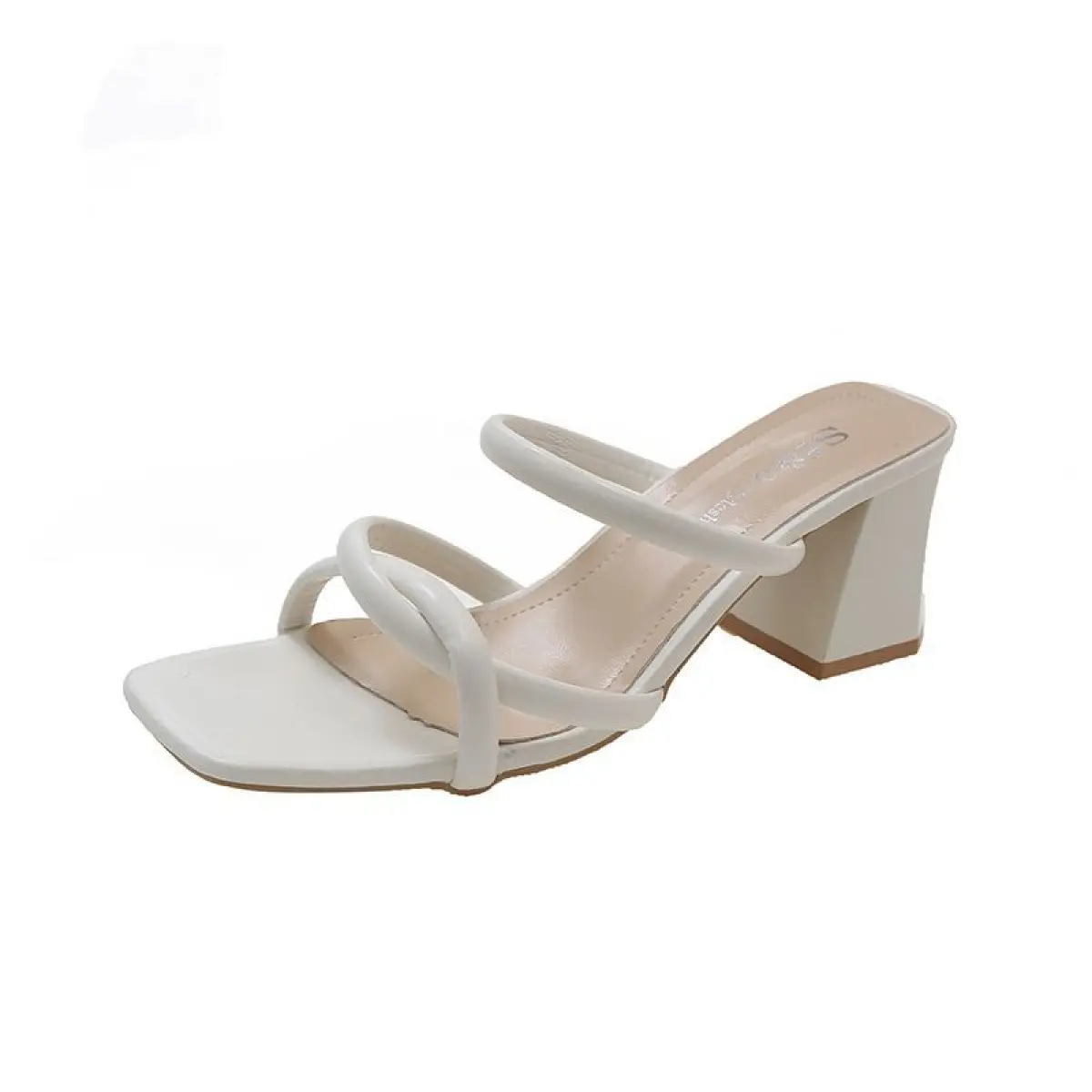 Square Toe Style korean comfortable elegant sandals Sandals Women heels/heels 5cm