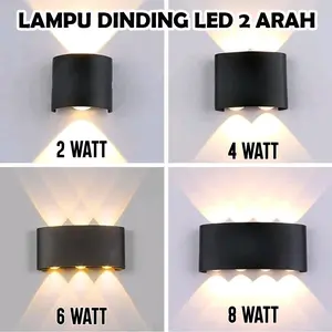 COD Lampu Dinding LED 2 Arah sisi lampu  tiang lampu  tiang depan rumah edge lighting