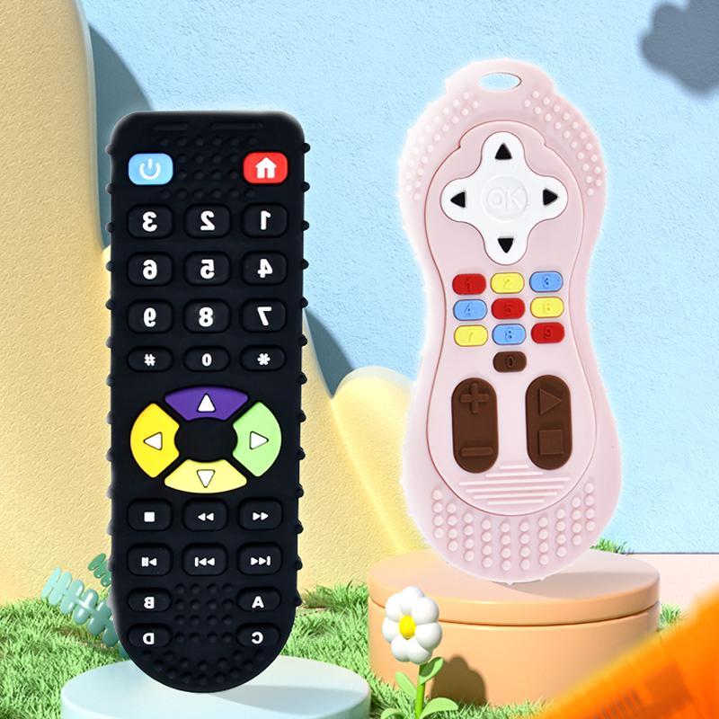 Product Introduction of Silicone Baby Teether, Cartoon Remote Control Design Teether, Cute Teething Stick Toy For Infant Baby Kids, Fun Toy For Boys & Girls 15