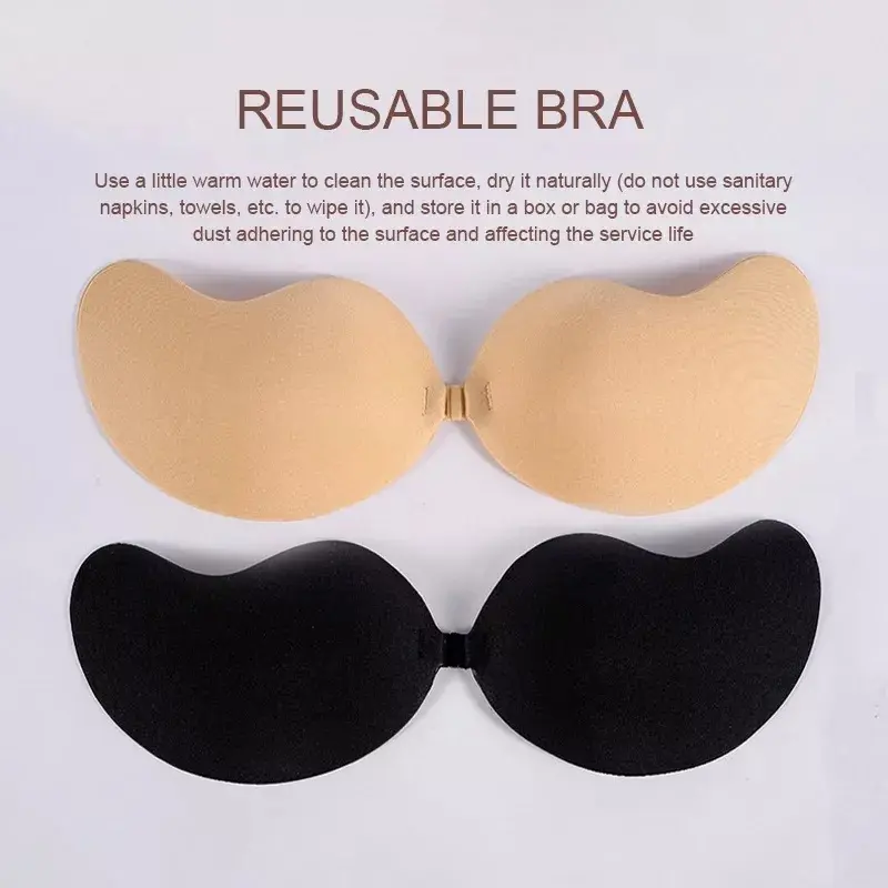 【AirSwim 】Zxyouping Reusable Nipple Cover Stickers Strapless Bra Breathable Women Push Up Invisible A-D Womenswear Accessory Lady Lingerie