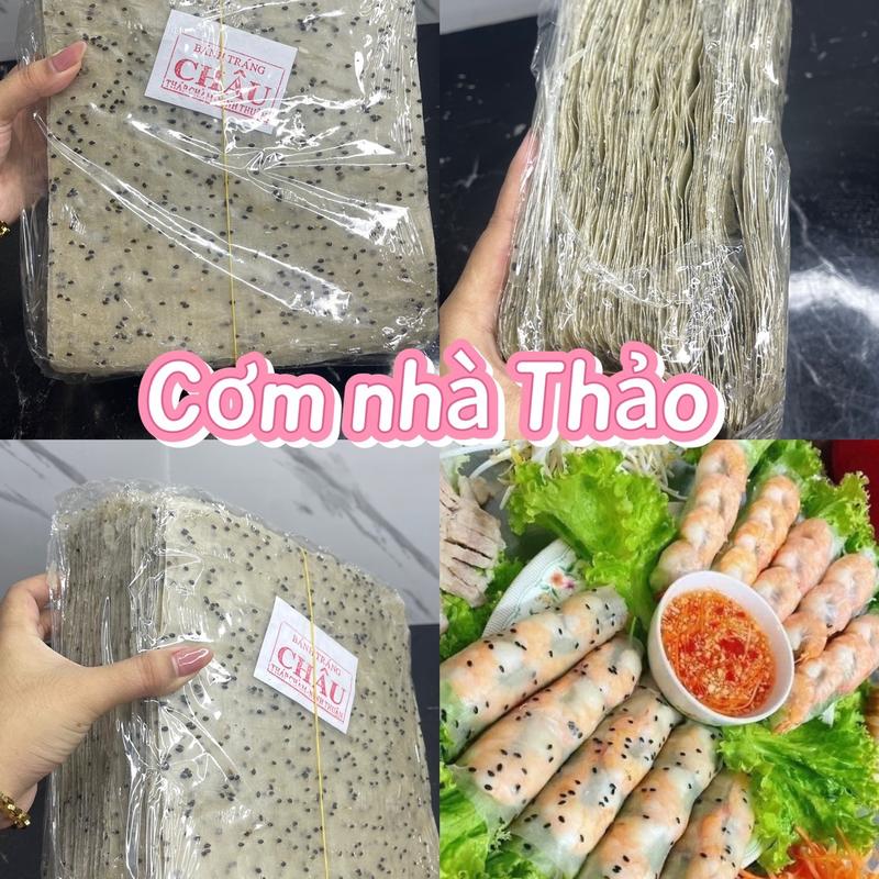 1kg Bánh Tráng Mè CHÂU - PHAN RANG 50 lá KHÔNG TEM