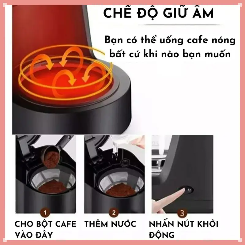 Máy Pha Cà Phê Tiện Lợi SOKANY 124 - Máy Pha Cà Phê Gia Dụng, Máy Pha Cà Phê Văn Phòng 5