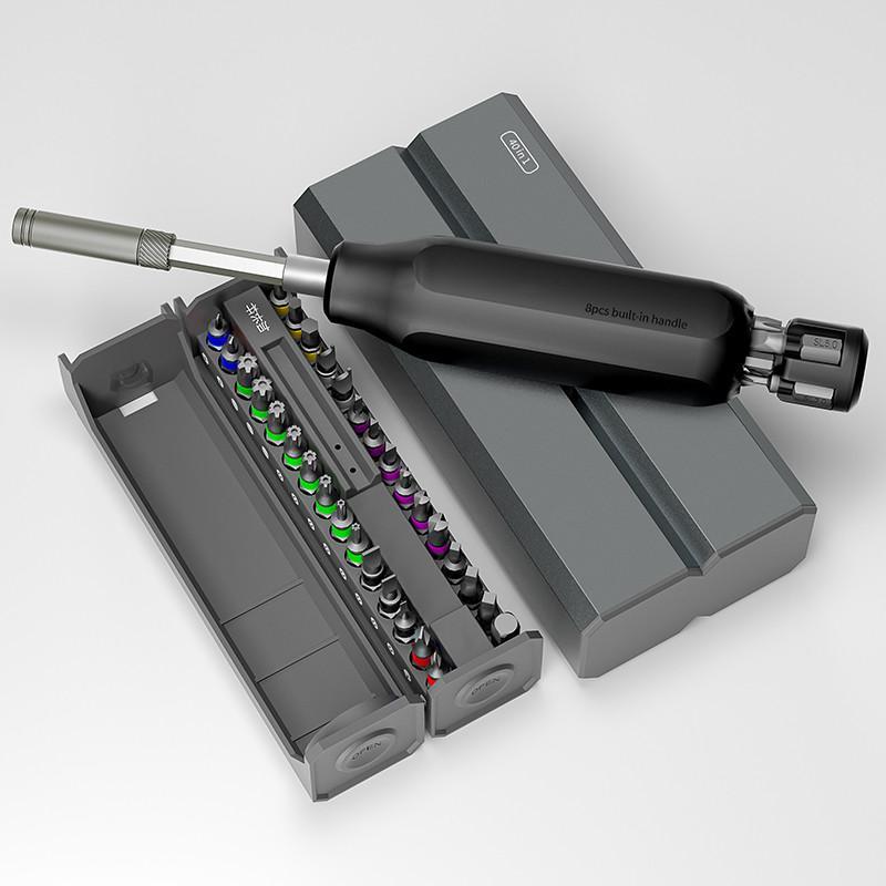 Product Introduction of 40-in-1 Precision Magnetic Screwdriver Set, Portable Repair Tool Kit with Detachable Extension Rod, Ideal for Electronics, Laptop, Phone & Watch Repair 4