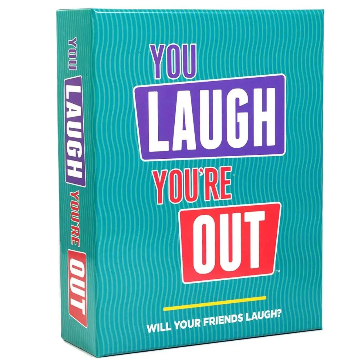 You Laugh Or You're Out Card Game, 1 Box Funny Card Game for Christmas Gift, Party Game for Friends, Family, Entertainment Game for Kids & Adults