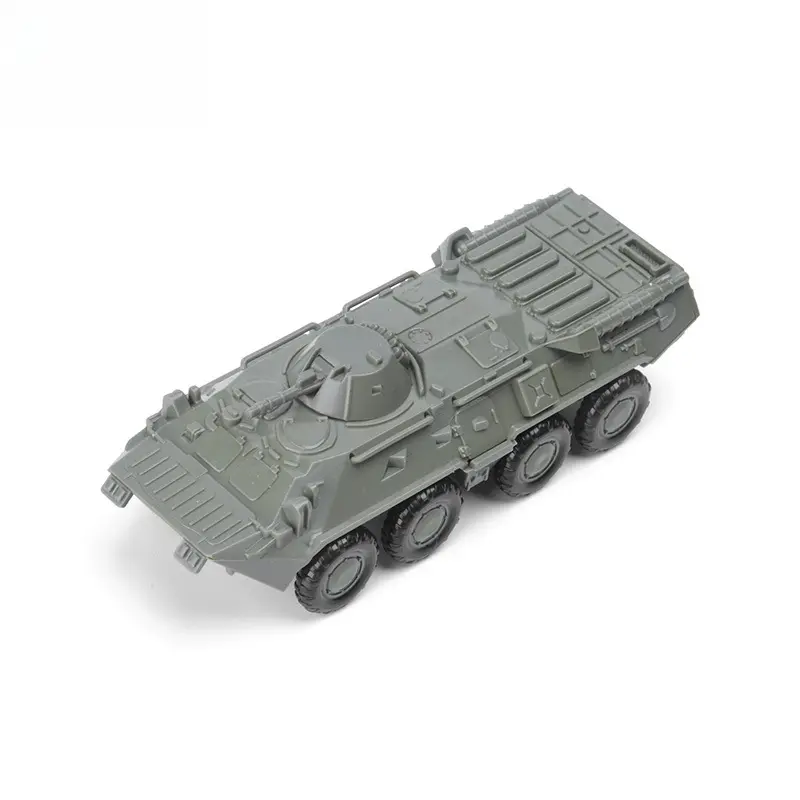 1:72 scale snap - together model of BTR - 80 wheeled armored vehicle glue - free a military combat vehicle toy gift