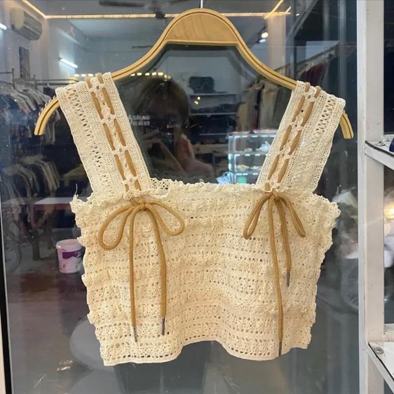 Áo len đan dây thắt nơ (Lotus Shop)