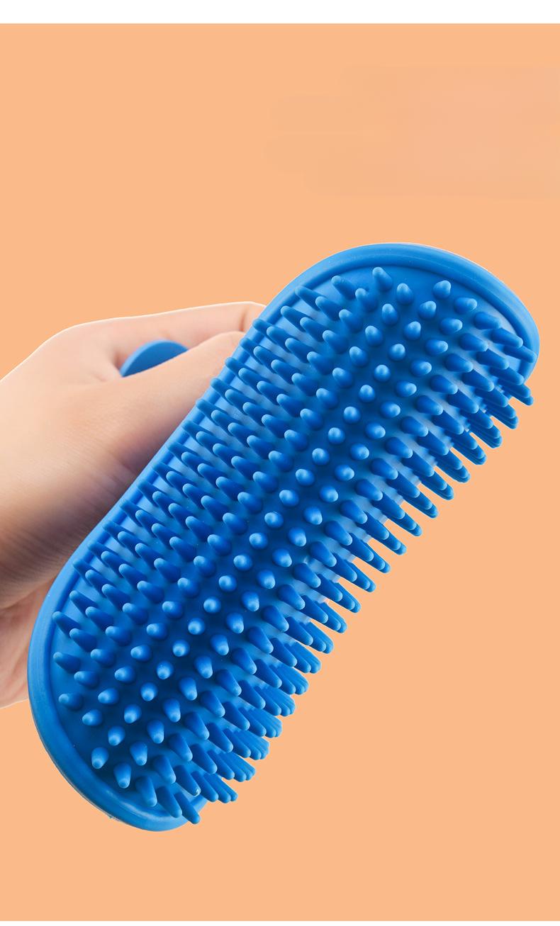 Product Introduction of Pet Bath Silicone Comb Soft Rubber Dog Cat Brush Massage Comb Hair Remover Pet Supplies Dog Beauty Wash Cleaning Equipment 5