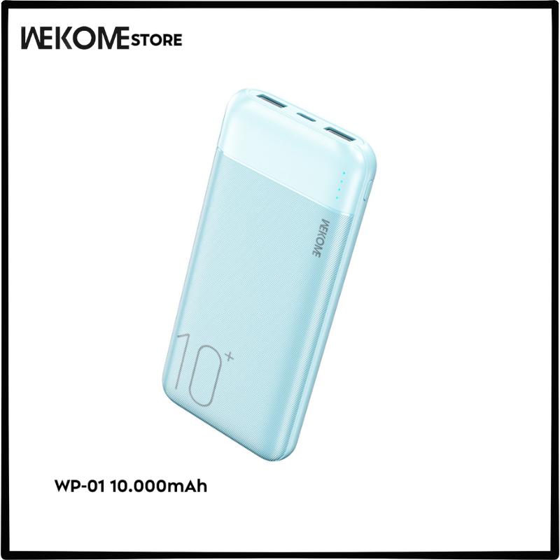 Sạc Dự Phòng WP-01 10000mAh WP-02 20000mAh 12W WEKOME Sạc Đồng Thời 2 Thiết Bị Màu Đen, Trắng, Vàng, Xanh Phụ Kiện 2