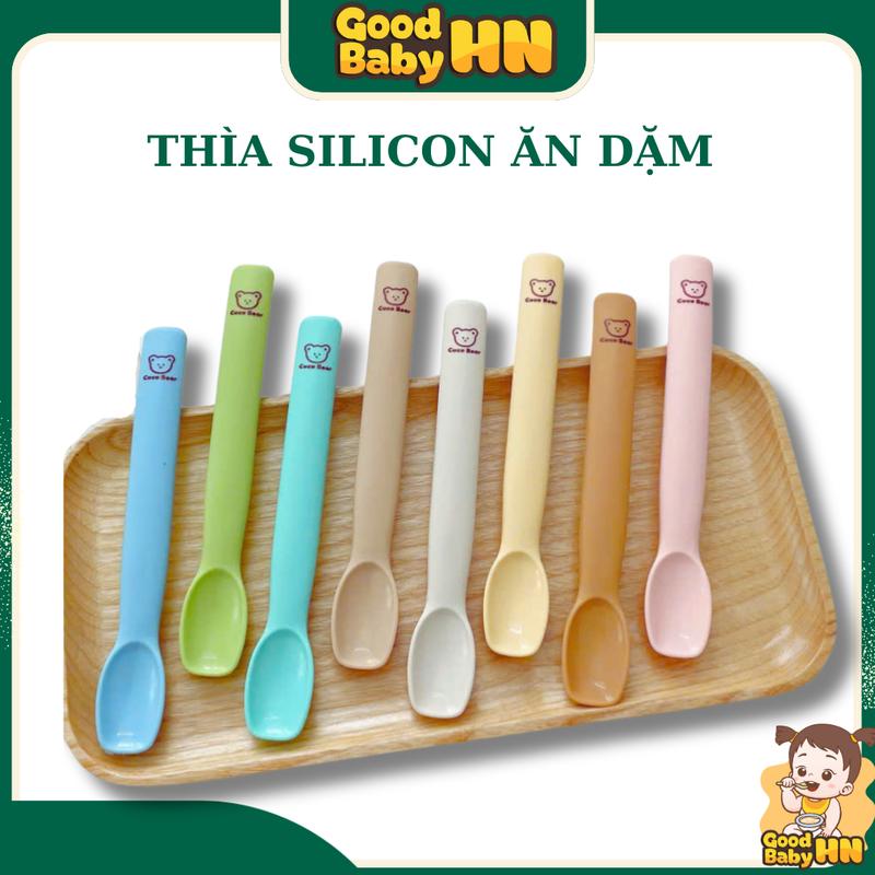 Thìa Silicon Cho Bé Ăn Dặm Coco Bear - D37