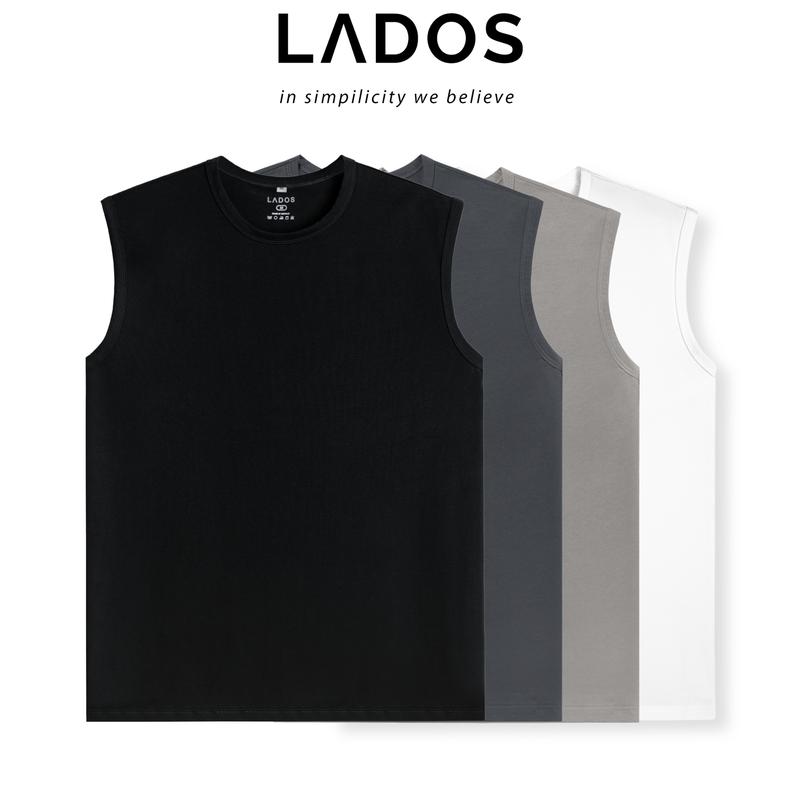Áo thun tank top nam trơn LADOS-9085 vải cotton siêu mát mẻ,tập gym, chạy bộ, đi chơi