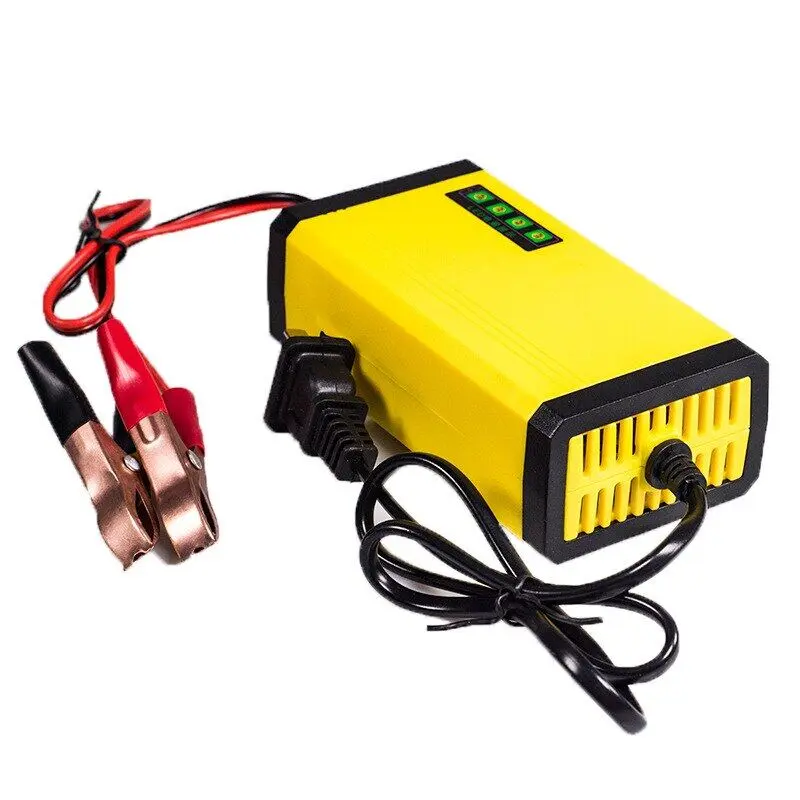【MonQIQI】Charger Aki Portable 12V 2A Motor Mobil Charger Aki Motor Kering Dan Basah LED Indikator car kabel 3