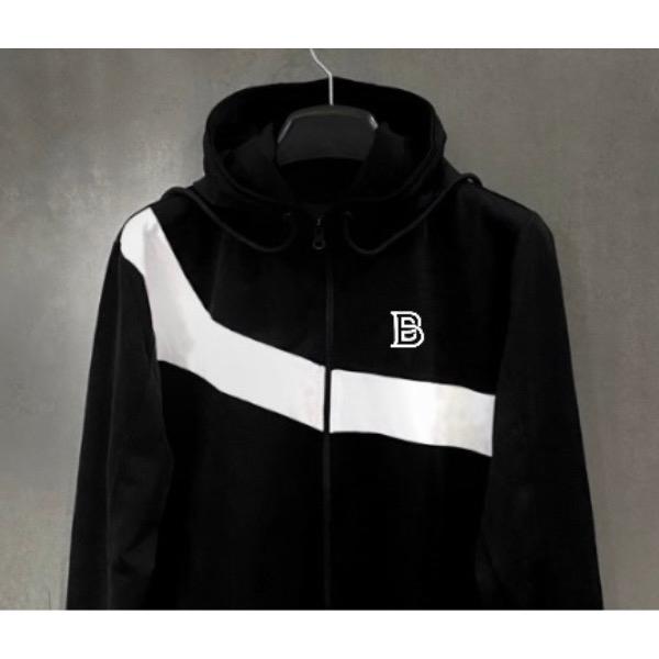 Áo Khoác Nam Nữ Thể Thao Màu Đen Có Mũ P U M Jacket Sport Áo Chống Nắng Vải Thun Lạnh Poly 2 Da Cao Cấp, Mềm Mịn Không Xù Lông, chạy bộ menwear Đồng Trang Phục Tập Gym 2