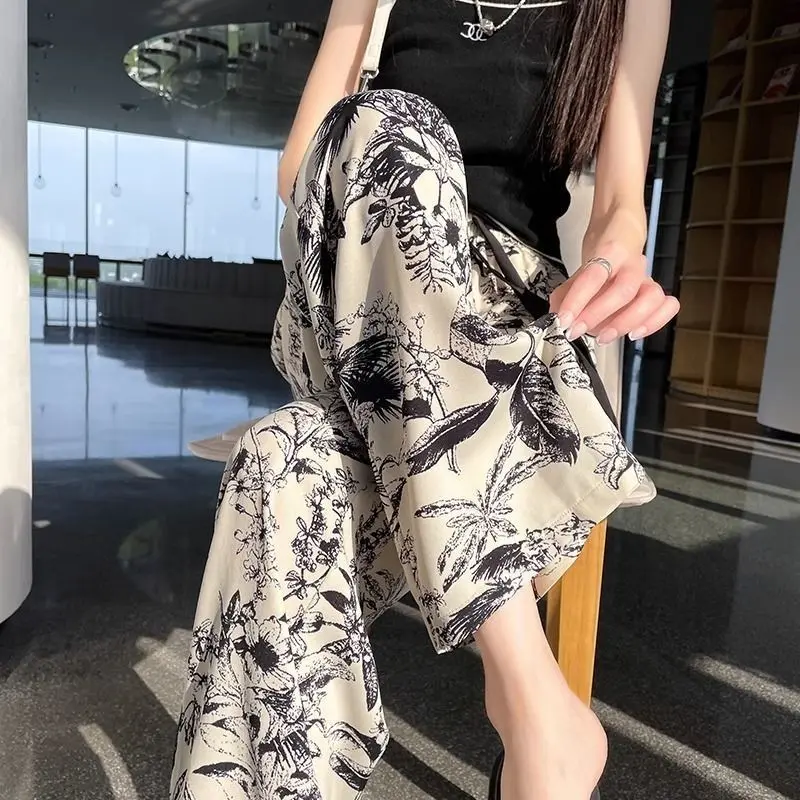 Quần Ngủ Lụa Cotton, Cỡ Thông Thường Và Mở Rộng, Cạp Cao, Dành Cho Nữ, Quần Ống Rộng Mỏng Rayon, Thích Hợp Cho Mùa Hè, Bãi Biển, Mùa Xuân Và Mùa Thu, Ngoài Trời, Quần Chống Muỗi, [2391 Đánh Giá Tích Cực]