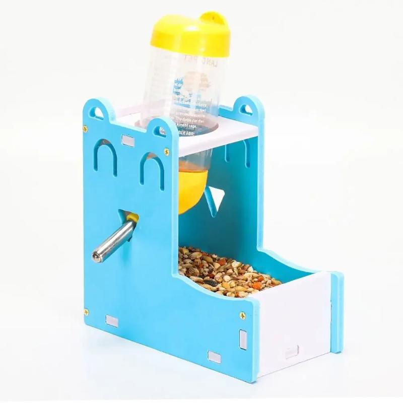 Product Introduction of 2 in 1 Durable Hamster Drinker Small Pet Bottle Holder Hamster Rabbit Food Feeder Cute Mini Water Feeding Pet Supplies 6