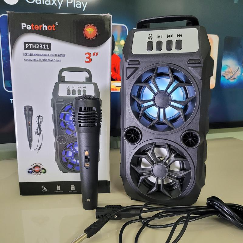 Loa bluetooth kèm micro hát karaoke CL-97 ( hoặc 2311)  ( Miễn Ship ) - loa tích điện không dây mini có khe cắm thẻ nhớ và usb - âm thanh lớn 1
