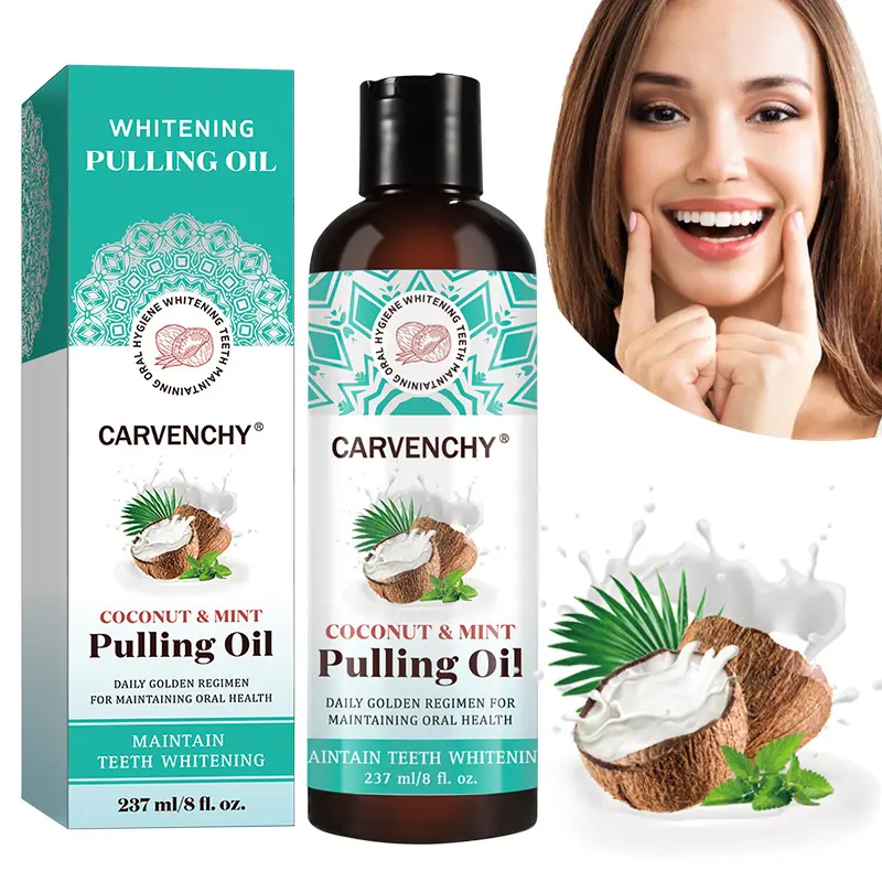 Coconut Oil Whitening Pulling Oil Fresh Breath Coconut Mouthwash Oil Oral