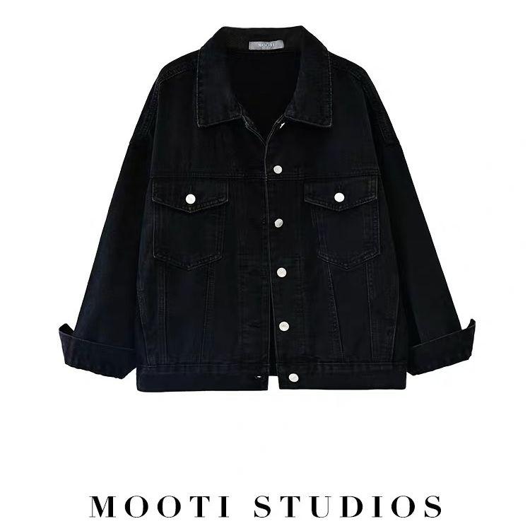 ÁO KHOÁC UNISEX NAM NỮ JEANS FORM TO 80KG VẢI TRƠN BASIC SALE XẢ HÀNG Menswear Jacket Có Túi Có Cổ Xanh Dương