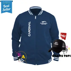 GRATIS TOPI..!!!! JAKET VARSITY CARDINAL KIRKAN LOGO PUTIH Jaket Baseball / Jaket Varsity Pria-Wanita /Jaket Bomber Lembut Nyaman