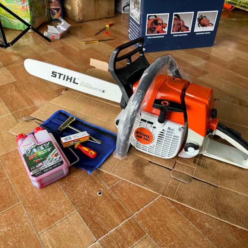 Máy cưa xích chạy xăng pha nhớt stihl ms381 liên doanh