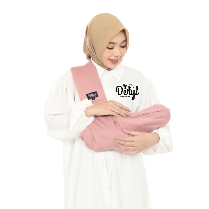 DERYLBABY Gendongan Bayi Samping Instan Geos Busa Gen Two  Plus Pouch 1