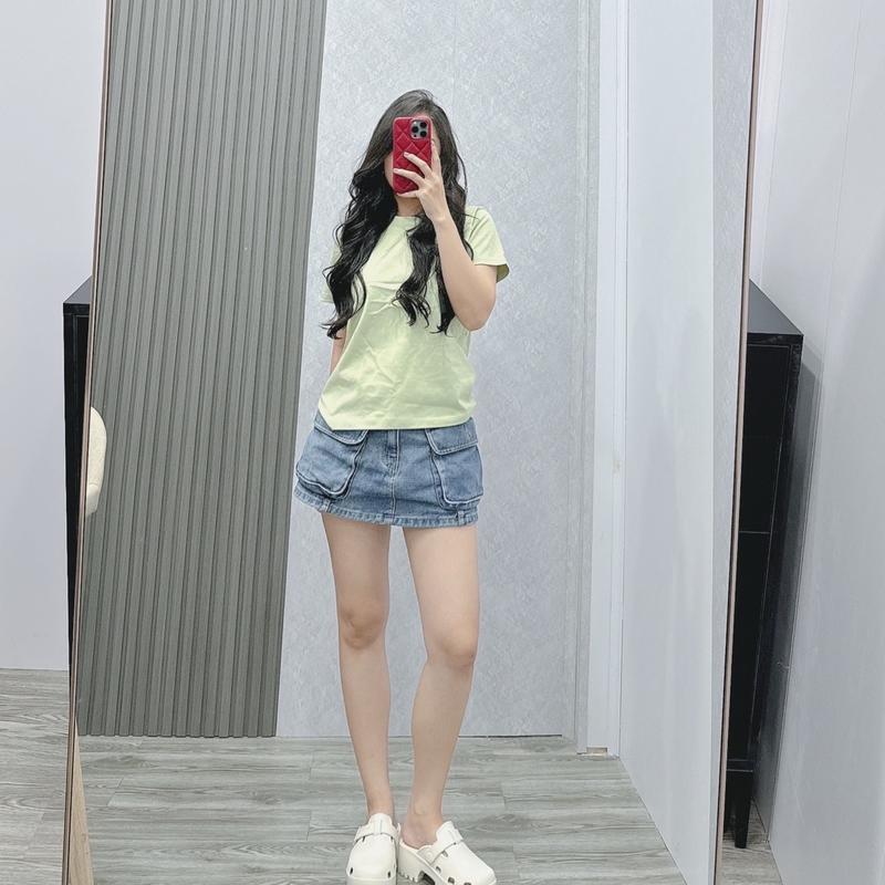 Áo Thun Nữ Baby Tee BASIC chất thun cotton 7