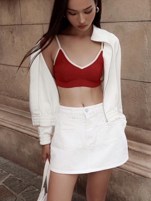 [BST BARE SUMMER] Chân váy jeans ngắn A BASIC OPAL SKIRT