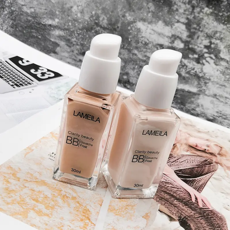 Krim BB, Borong, Asli, Concealer, Asas, Cecair, Tahan Lama, Tidak Mekap, Mencerahkan Warna Kulit, Melembapkan, Pengasingan Biasa, Sesuai untuk Lelaki dan Wanita Makeup
