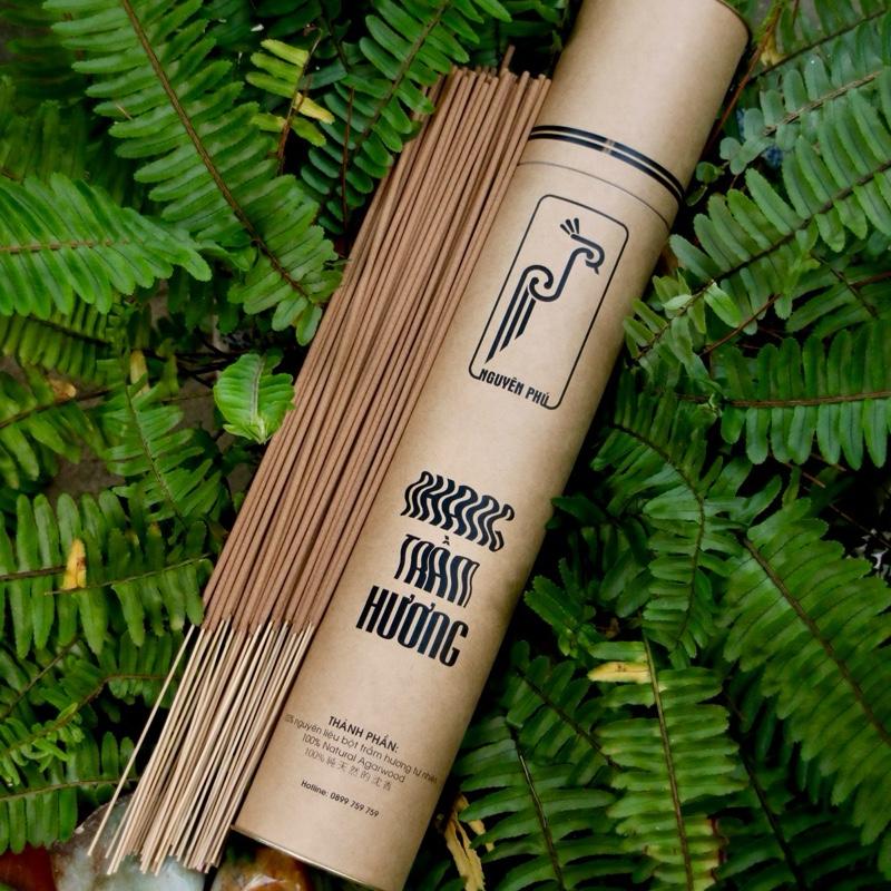 Nhang Cây Trầm Hương Cao Cấp - Dạng Ống 500gr, 285 cây - Mùi Thơn Dịu Ngọt Hậu Nhẹ