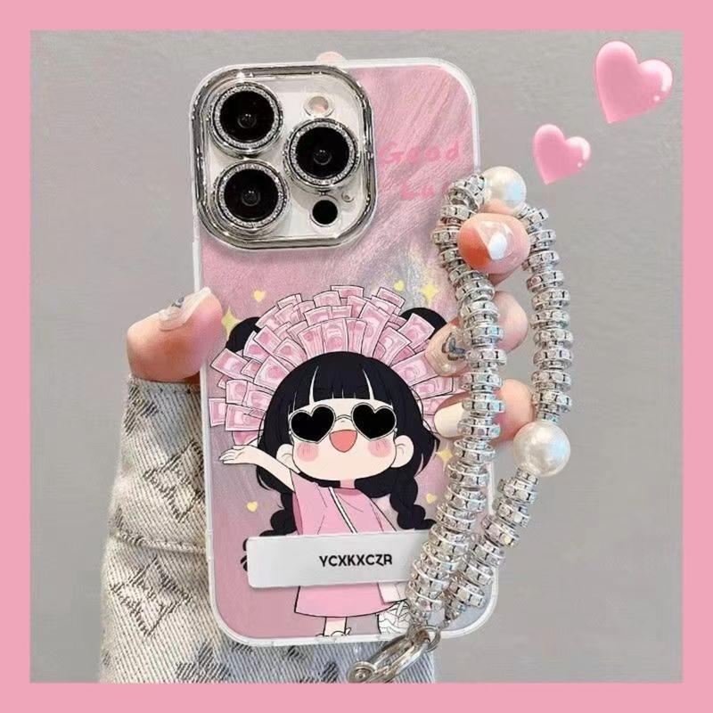 Ốp Điện Thoại Cá Tính, Sợi Lông Vũ Lỗ Mịn, Dành Cho Bé Gái, Tương Thích Với IPhone16, 15, 14, 13, 12, 11, Pro Max, 16plus, 15plus, 14plus, X, Xs, Xr, Xs Max, Ốp Lưng Chống Sốc Phụ Kiện Case