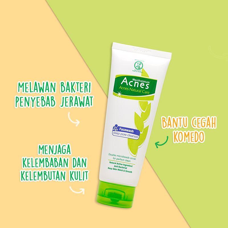 Acnes Creamy Wash Complete White Oil Control Deep Pore Yogurt Touch 50gr 100gr || Sabun Cuci Muka Anti Jerawat Badan 3