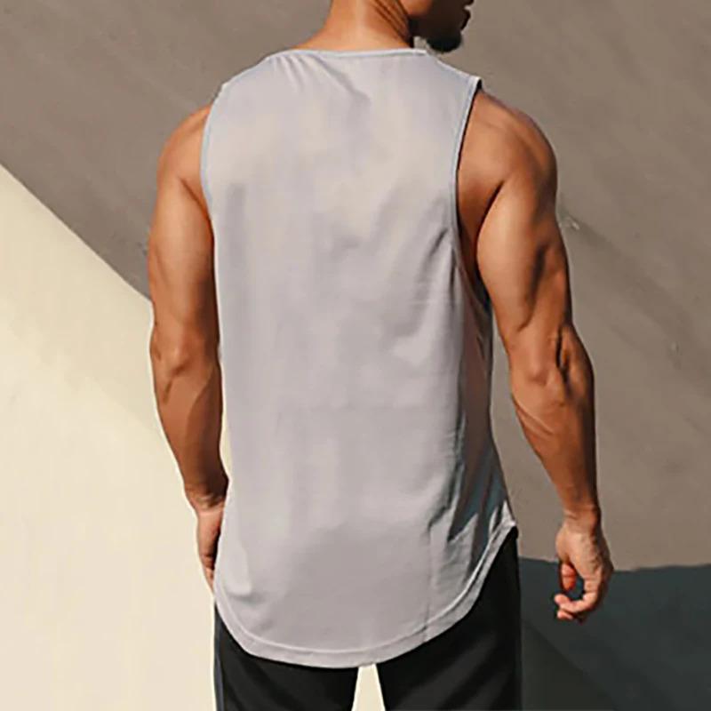 Product Introduction of Summer Gym Tank Top Men Mesh Clothing Quick Dry Bodybuilding Sleeveless T Shirt Fitness Singlets Basketball Sports Muscle Vest 16